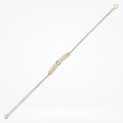 0.32 Karat Pırlanta Baget Bileklik - 1