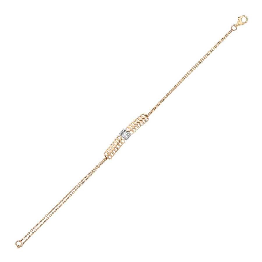 0.32 Karat Pırlanta Baget Bileklik - Baroni Diamond