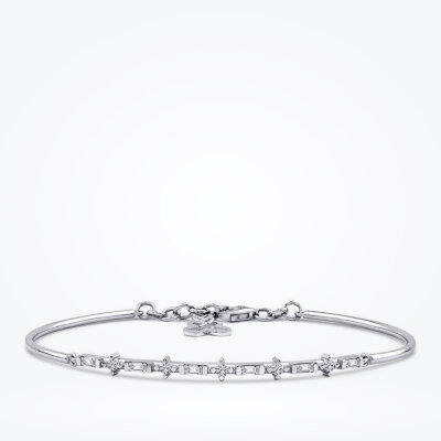 0.32 Karat Pırlanta Baget Kelepçe - 1