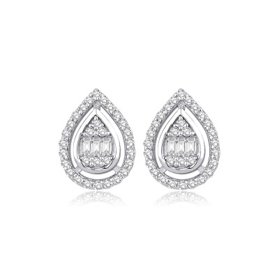 0.29 Karat Pırlanta Baget Küpe - Baroni Diamond (1)