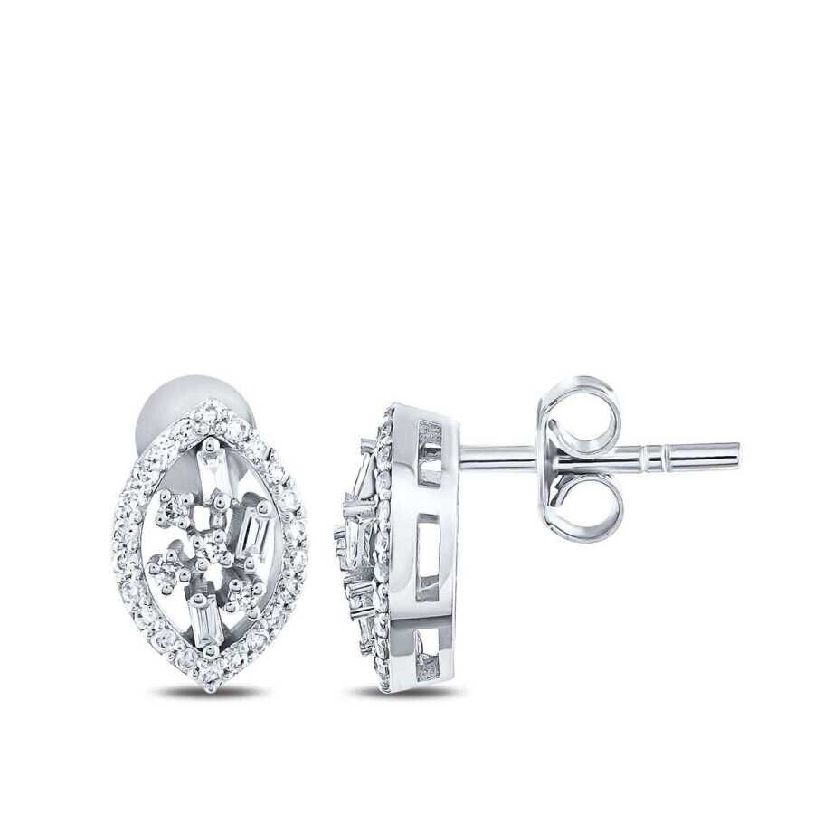 0.32 Karat Pırlanta Baget Küpe - Baroni Diamond