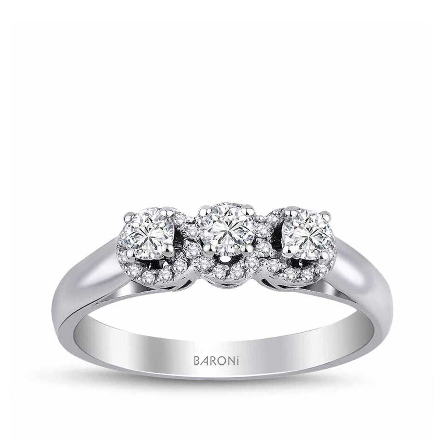 0.32 Karat Pırlanta Elmas Tria Yüzük - Baroni Diamond