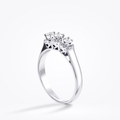 0.32 Karat Pırlanta Elmas Tria Yüzük - Baroni Diamond (1)