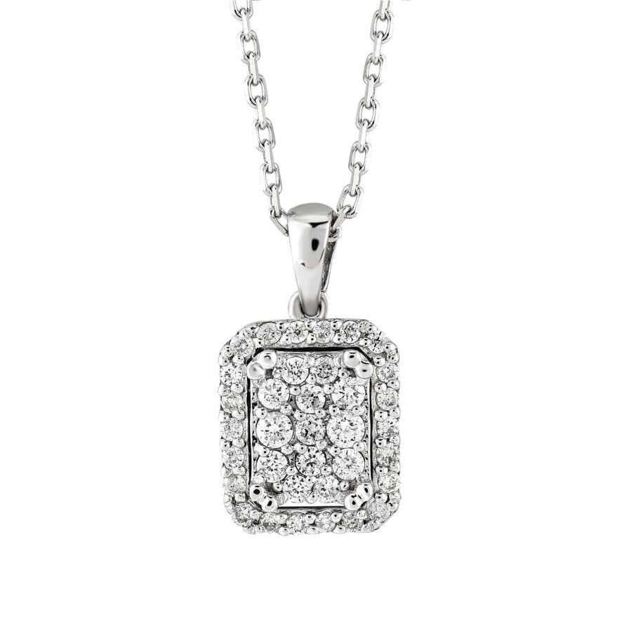 0.32 Karat Pırlanta Taşlı Klasik Kolye - Baroni Diamond