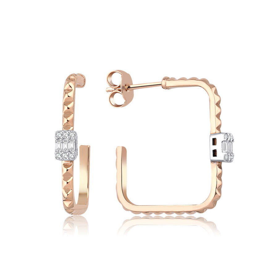 0.32 Karat Pırlanta Trend Küpe