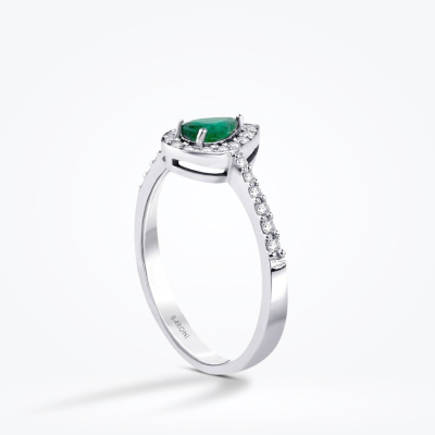 0.32 Karat Pırlanta Zümrüt Yüzük - Baroni Diamond (1)