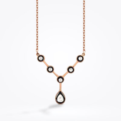 0.33 Karat Elmas Kolye - 1