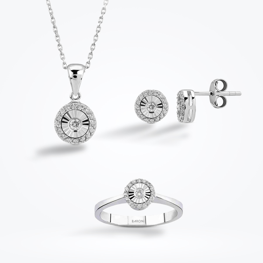 0.33 Karat Pırlanta Mini Set - Baroni Diamond