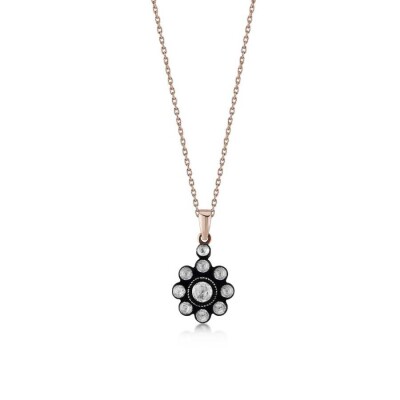 0.34 Karat Elmas Gül Kolye - Baroni Diamond (1)
