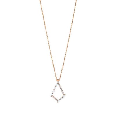 0.34 Karat Pırlanta Baget Kolye - Baroni Diamond (1)