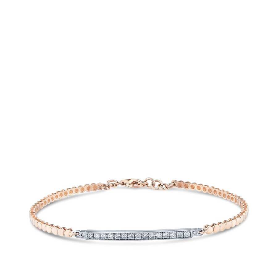 0.34 Karat Pırlanta Rose Kelepçe