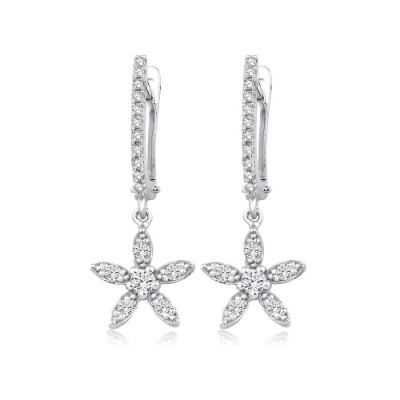 0.35 Karat Pırlanta Çiçek Küpe - Baroni Diamond (1)