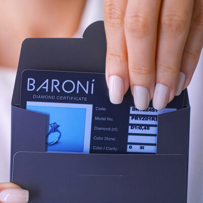 0.35 Karat Pırlanta Damla Tektaş Yüzük - 3