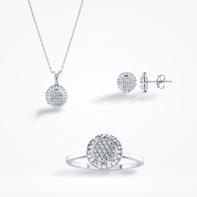 0.35 Karat Pırlanta Mini Set 