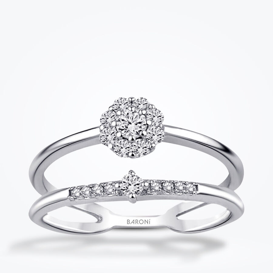 0.35 Karat Pırlanta Trend Yüzük - Baroni Diamond