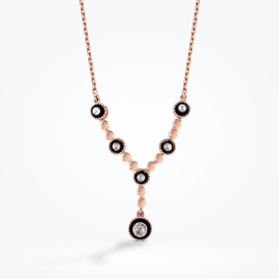 0.36 Karat Elmas Kolye - 1