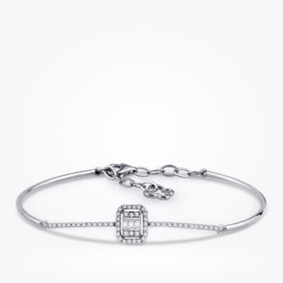 0.36 Karat Pırlanta Baget Kelepçe - 1