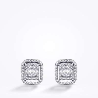 0.36 Karat Pırlanta Baget Küpe - Baroni Diamond (1)