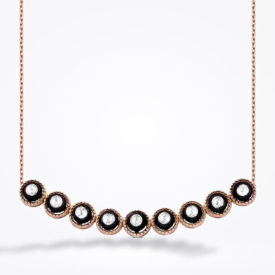 0.37 Karat Elmas Kolye - 1