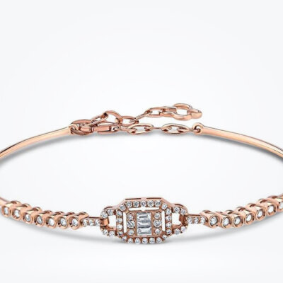 0.38 Karat Pırlanta Baget Kelepçe - 2