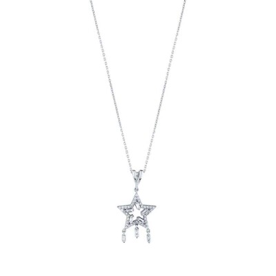 0.38 Karat Pırlanta Baget Yıldız Kolye - Baroni Diamond (1)