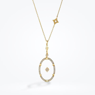 0.38 Karat Pırlanta Cam Kolye - Baroni Diamond (1)