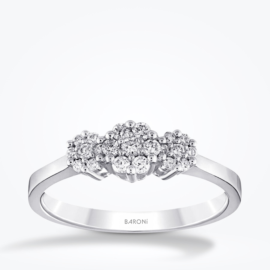 0.38 Karat Pırlanta Trend Koronet Yüzük - Baroni Diamond