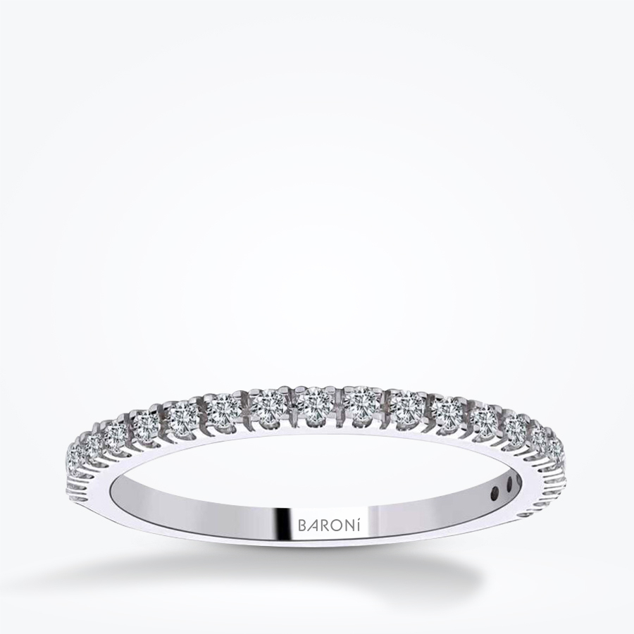0.38 Karat Pırlanta Yarımtur Yüzük - Baroni Diamond