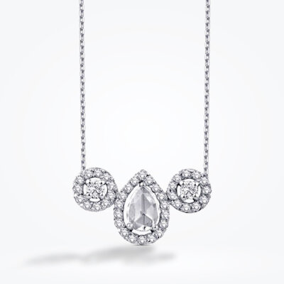 0.39 Karat Elmas Damla Kolye - 1