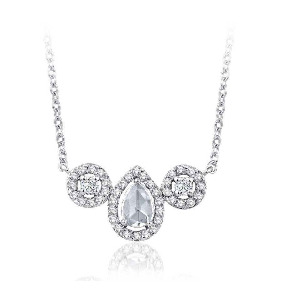 0.39 Karat Elmas Damla Kolye - Baroni Diamond