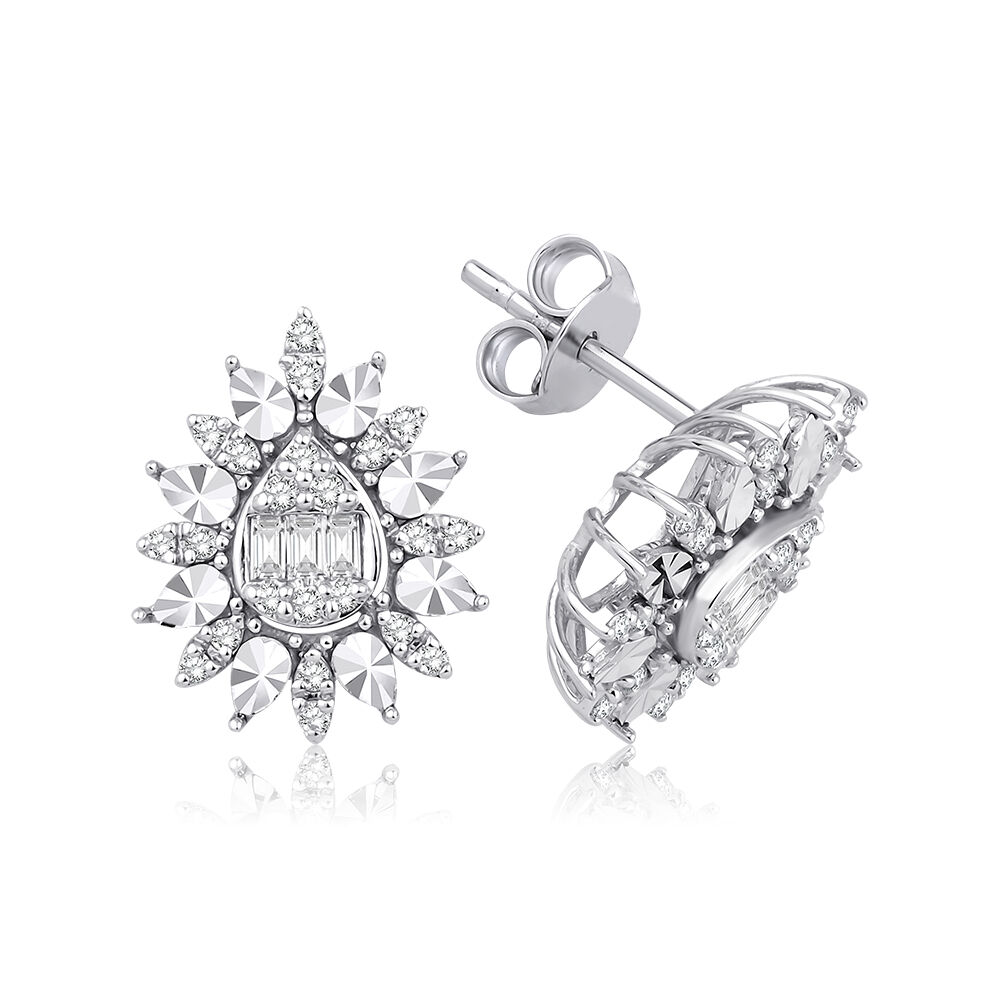 0.39 Karat Pırlanta Baget Küpe - Baroni Diamond
