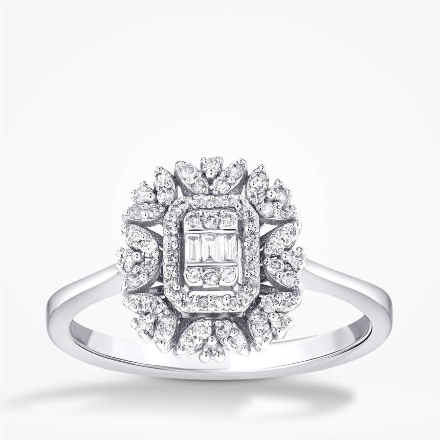 0.40 Karat Pırlanta Baget Yüzük - Baroni Diamond