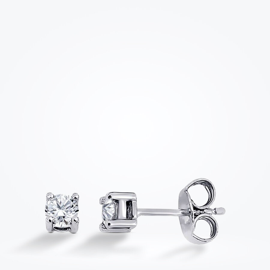 0.40 Karat Pırlanta Tektaş Küpe - Baroni Diamond