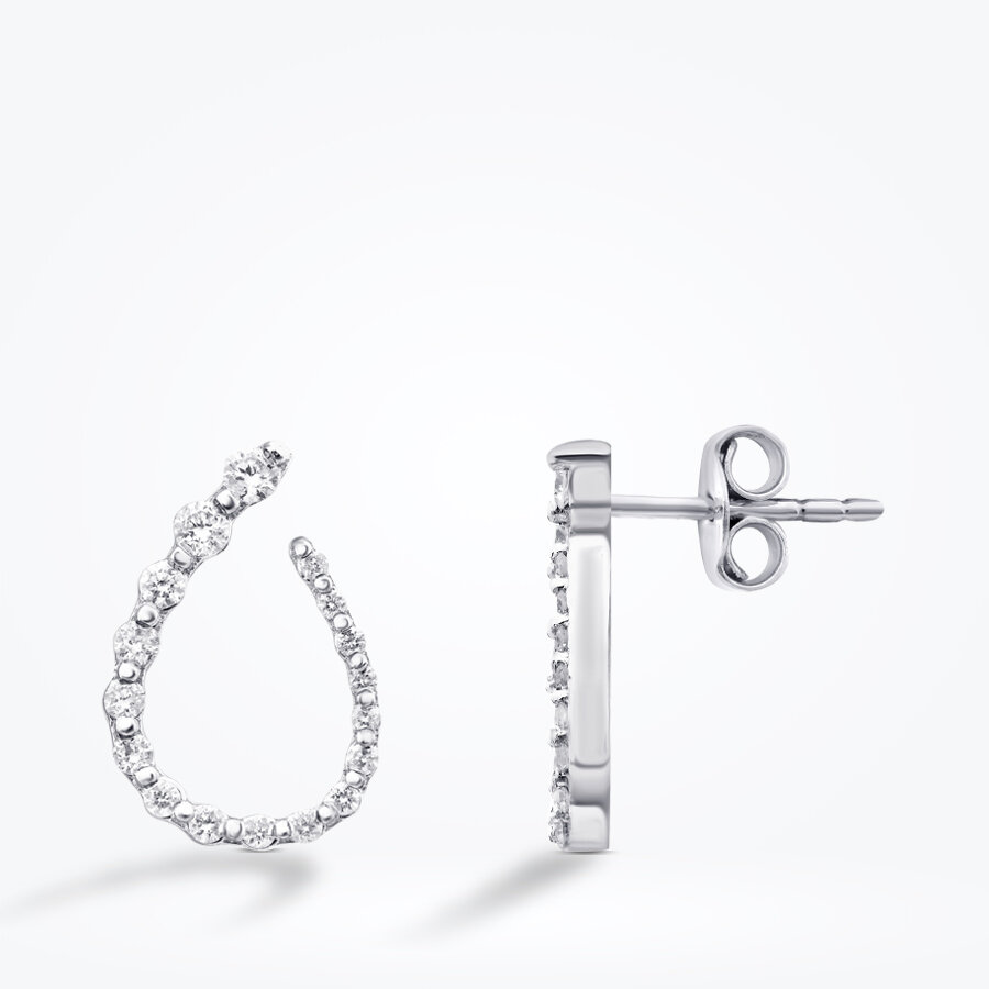 0.40 Karat Pırlanta Trend Küpe - Baroni Diamond