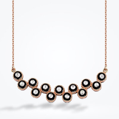 0.41 Karat Elmas Kolye - 1