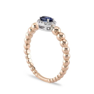 0.41 Karat Pırlanta Safir Yüzük - Baroni Diamond (1)