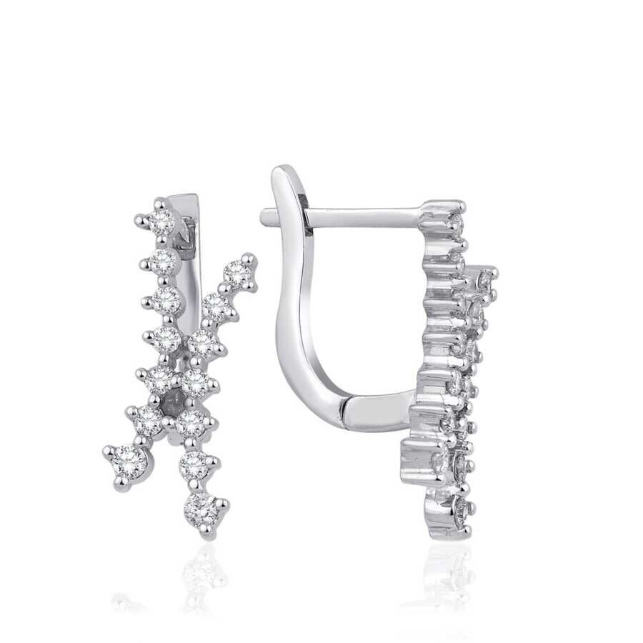 0.41 Karat Pırlanta Trend Küpe - Baroni Diamond