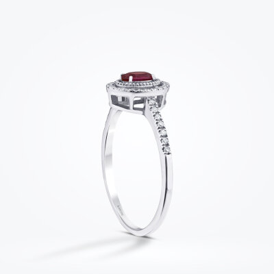 0.41 Karat Pırlanta Yakut Yüzük - Baroni Diamond (1)