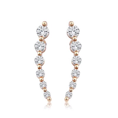 0.42 Karat Pırlanta Trend Küpe - Baroni Diamond (1)