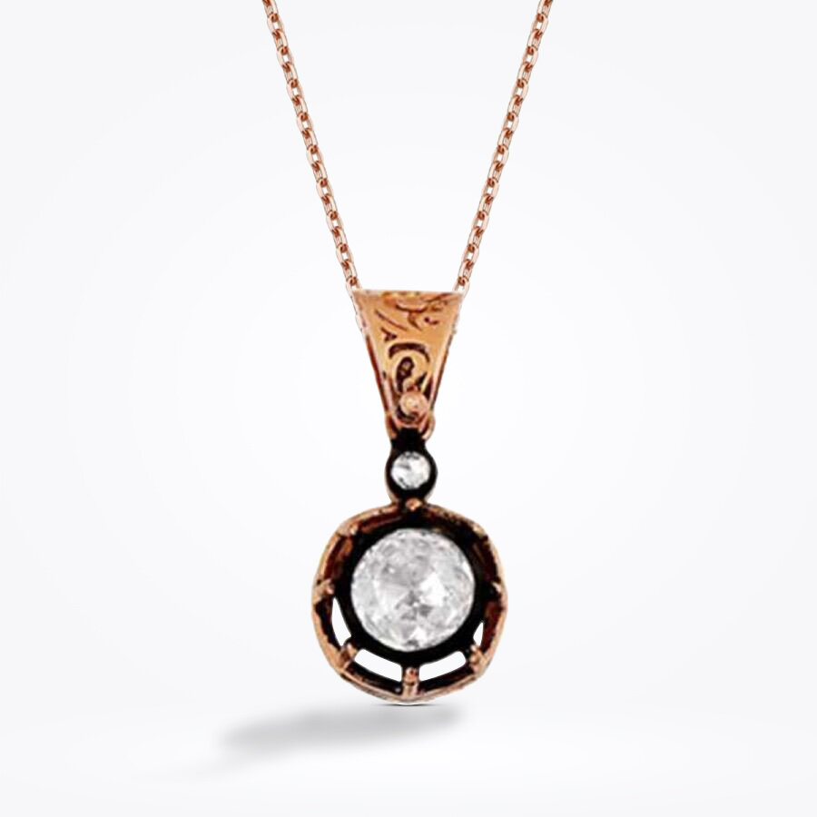 0.43 karat Elmas Tektaş Kolye - Baroni Diamond