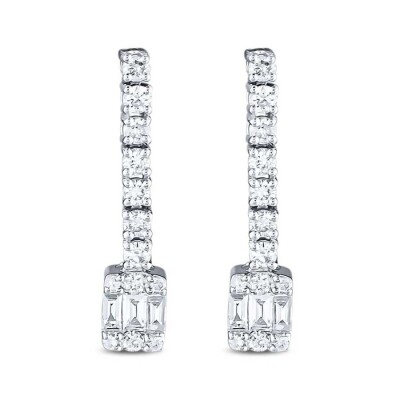 0.43 Karat Pırlanta Baget Küpe - Baroni Diamond (1)