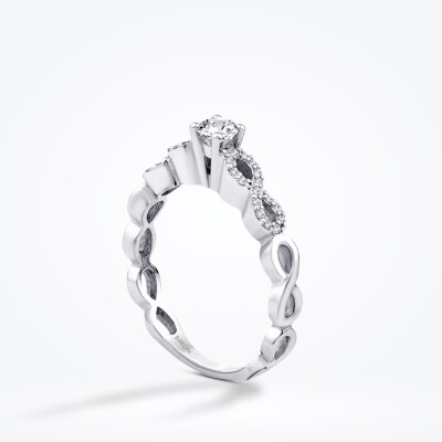 0.43 Karat Pırlanta Tektaş Sonsuzluk Yüzük - Baroni Diamond (1)