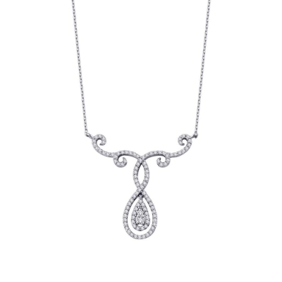 0.43 Karat Pırlanta Trend Damla Kolye - Baroni Diamond (1)