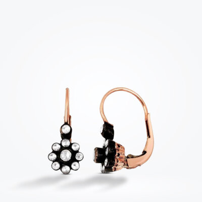 0.44 Karat Elmas Küpe - 1