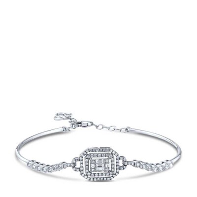 0.45 Karat Pırlanta Baget Kelepçe - 1