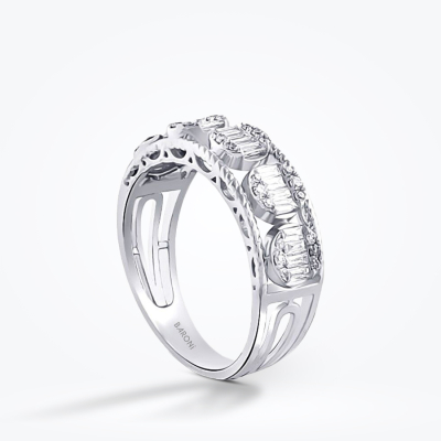 0.45 Karat Pırlanta Baget Yüzük - Baroni Diamond (1)