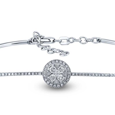 0.45 Karat Pırlanta Kelepçe - 2