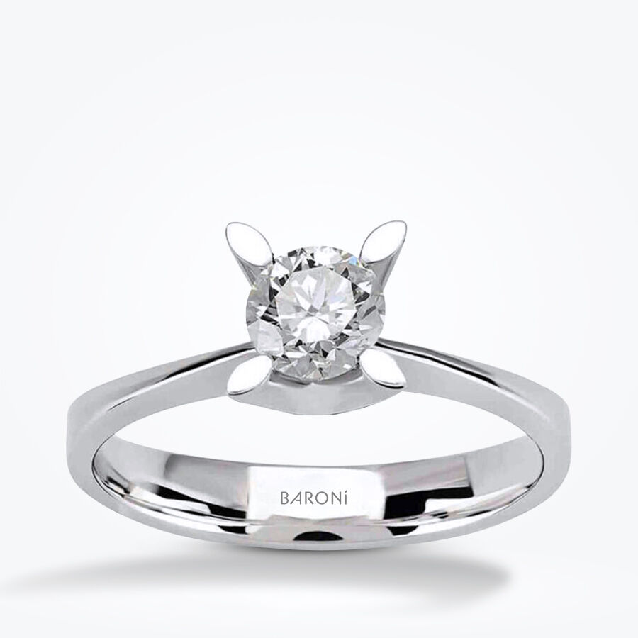 0.45 Karat Pırlanta Tektaş Yüzük - Baroni Diamond