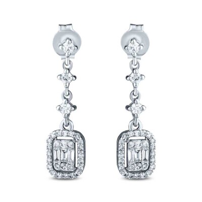 0.46 Karat Pırlanta Baget Küpe - Baroni Diamond (1)