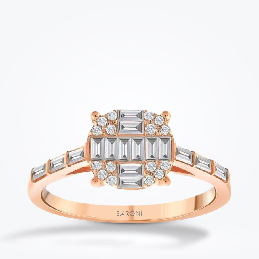 0.47 Karat Pırlanta Baget Yüzük - Baroni Diamond